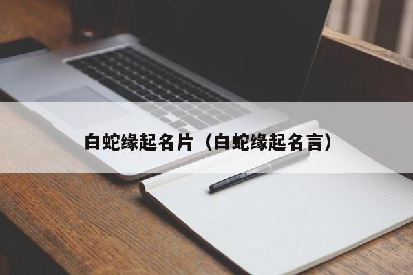白蛇缘起名片（白蛇缘起名言）